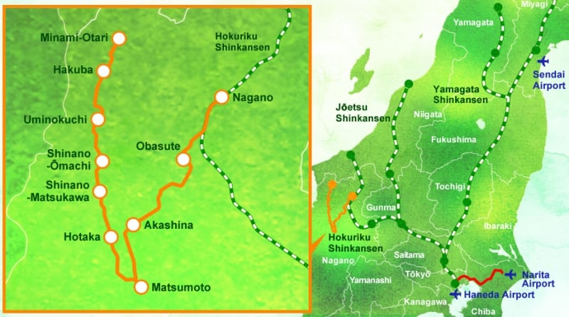 route map of resort view furusato