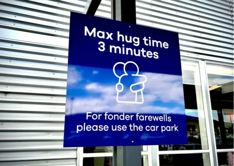 New Zealand airport hug limit