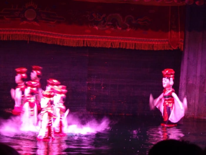 water puppet show