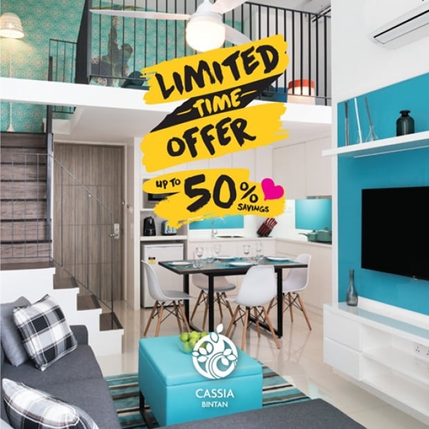 Limited Time Offer with Up to 50% Savings at Cassia Bintan