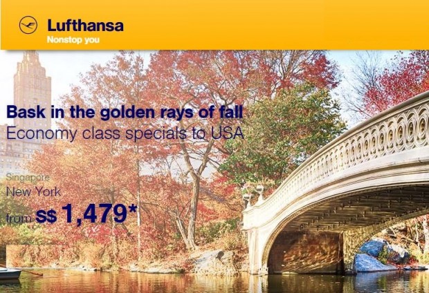 Economy Class Specials to USA with Lufthansa from SGD1,479