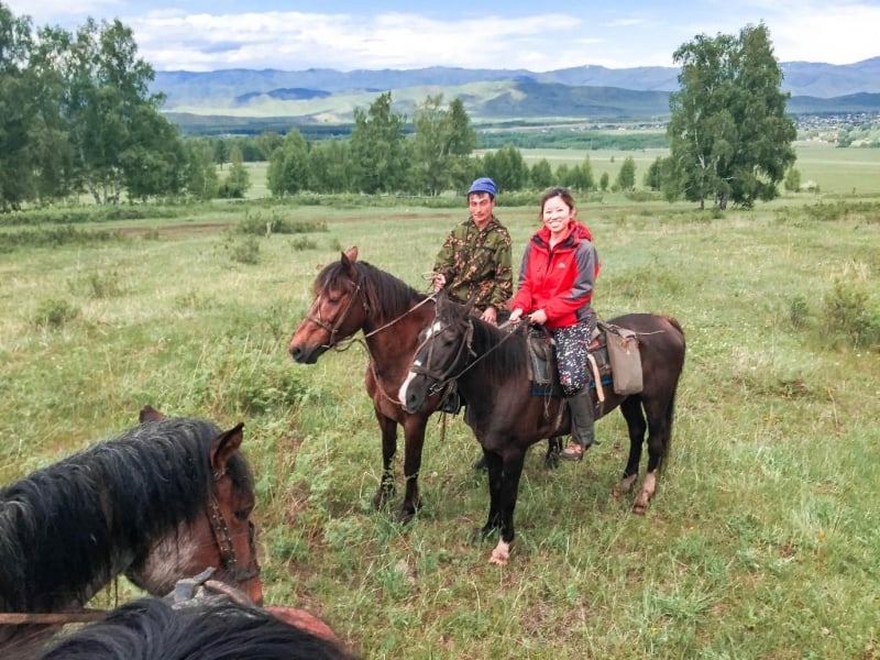 horse trekking in kazakhstan
