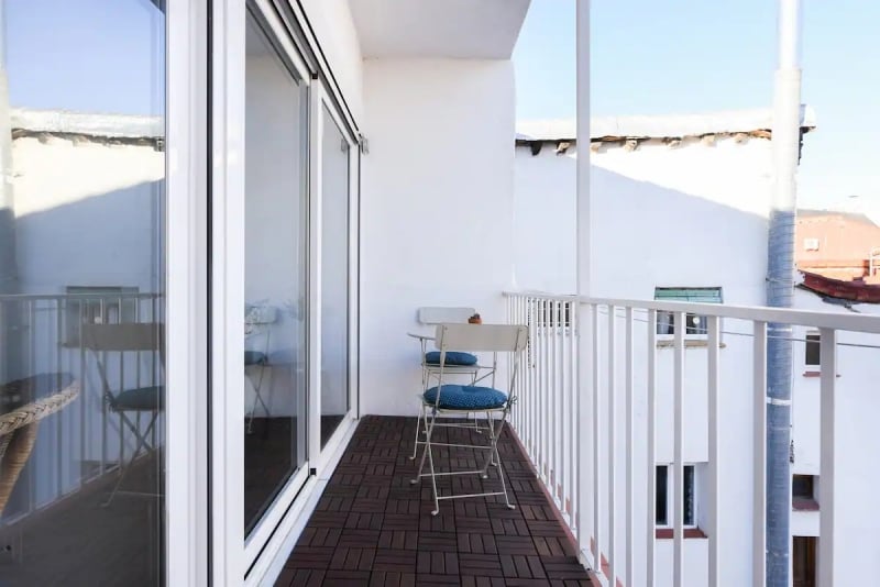 spain airbnb home balcony