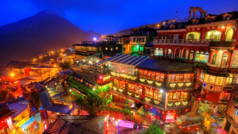Jiufen, Taiwan at night