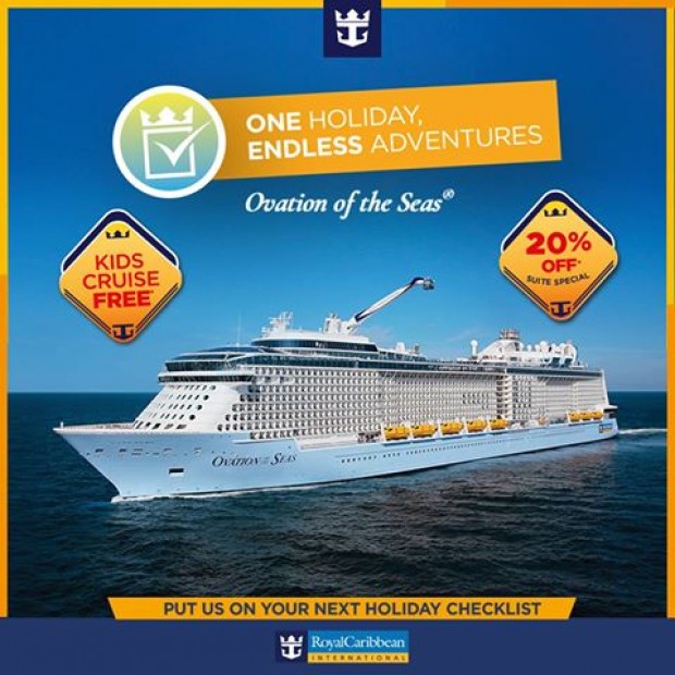 Enjoy 20% Off Suite Specials in Royal Caribbean Cruise from Singapore