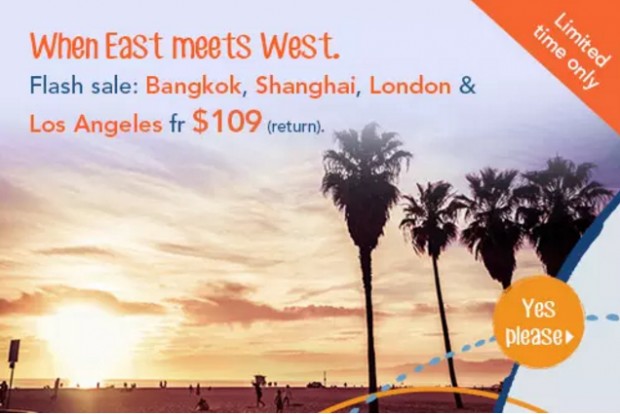 Mega Sale to Bangkok, Shanghai, London and Los Angeles at Zuji