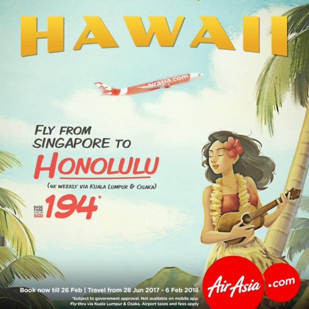 Say Aloha as AirAsia Starts to Fly to Hawaii