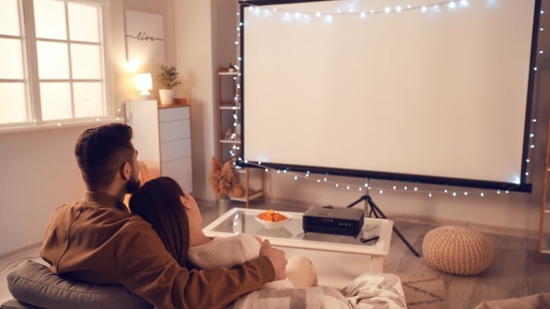 Movie date at home
