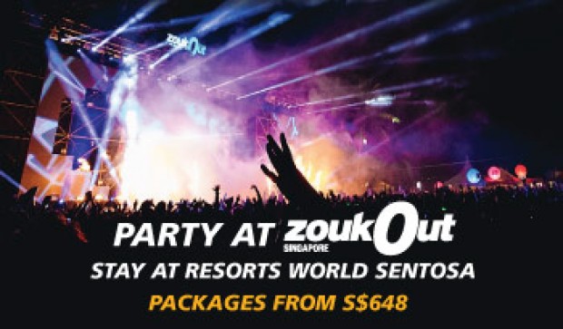 Stay at Resorts World Sentosa and Party at ZoukOut from SGD648