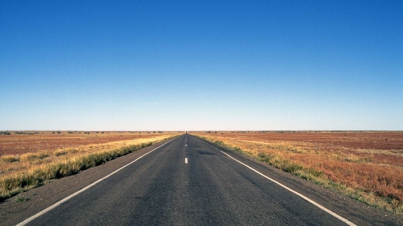 long roads in Australia