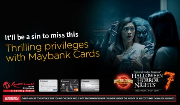 Enjoy Special Privileges at Universal Studios Singapore's Halloween Horror Nights™ 7 with Maybank Cards!