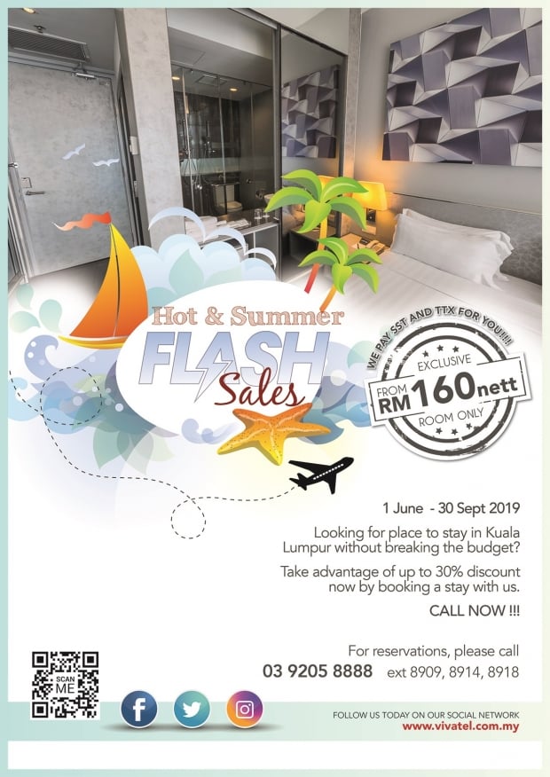 Hot & Summer Flash Sales - Rooms in Vivatel Kuala Lumpur from RM160