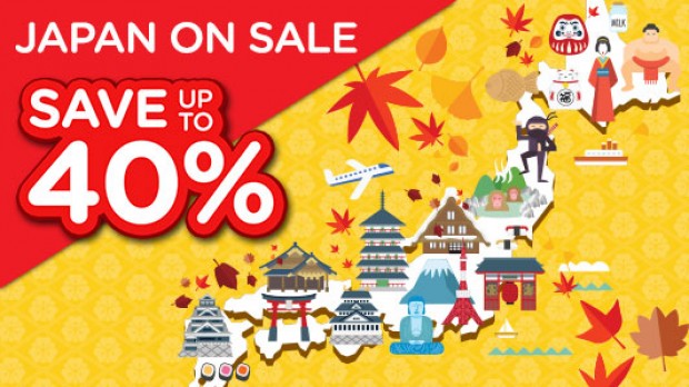 5-Day Japan Sale with 40% Savings via AirAsiaGo
