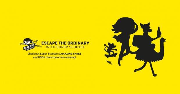 Escape the Ordinary and Scoot from SGD45 this Tuesday by 6-9AM