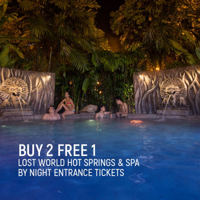 Buy 2 Free 1 Promotion in Sunway Lost World Hot Spring & Spa