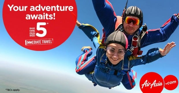 Your Adventure Awaits with Flights on AirAsia from SGD5