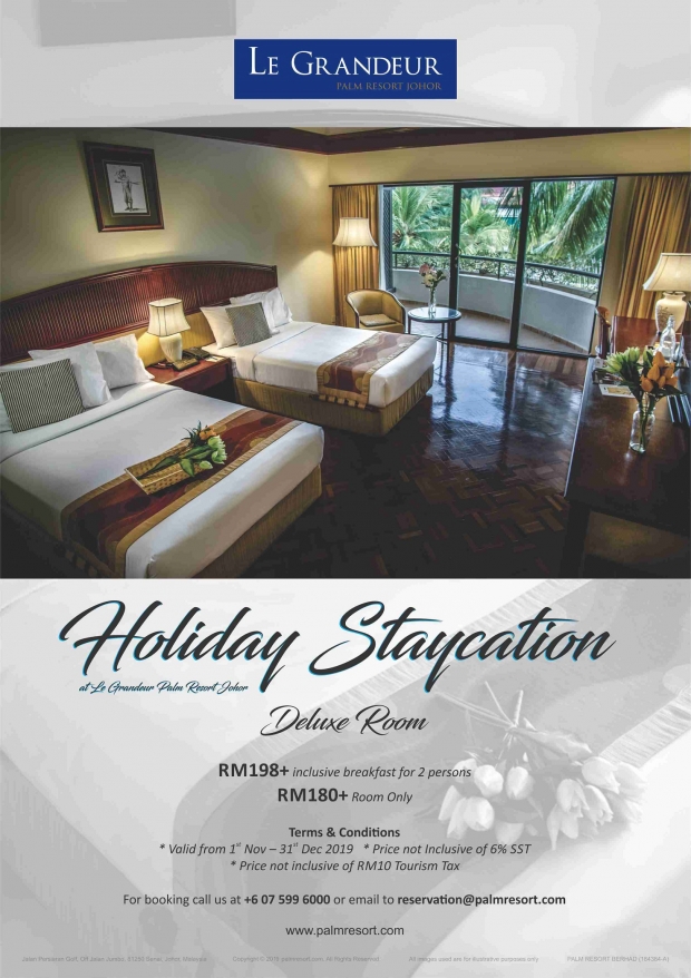Holiday Staycation at Le Grandeur Palm Resort Johor