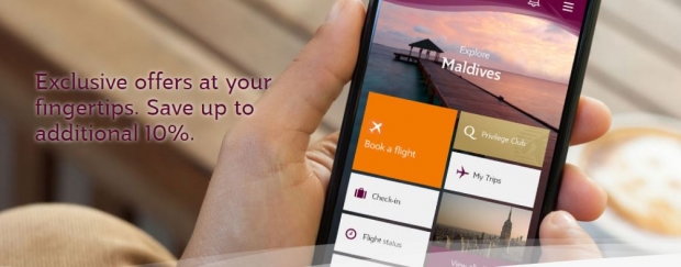 Save up to 10% Off Qatar Airways Flight when Booking with Mobile App