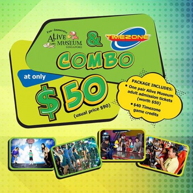 Alive Museum & Timezone Combo at only $50!