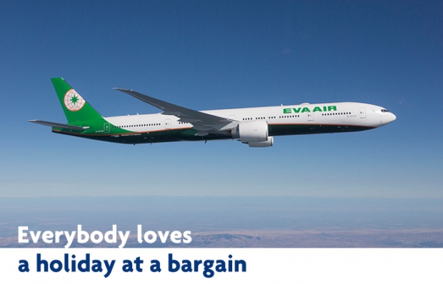 Enjoy Additional 5% Off Eva Airways' Flights with UOB Card