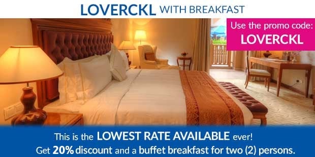Use LOVERCKL Code for Stay with Breakfast in The Royale Chulan Kuala Lumpur