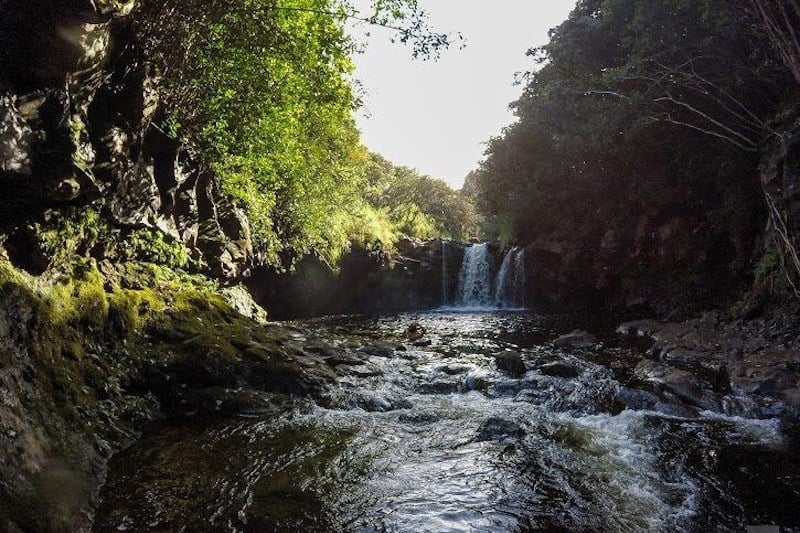 waterfall in hawaii