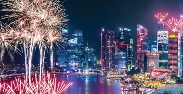 2019 New Year Countdown in Marina Mandarin Singapore