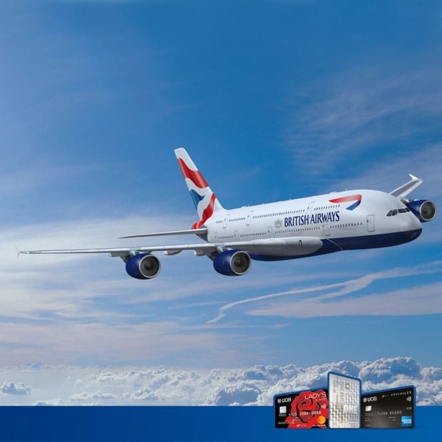 10% off Flights on British Airways to over 185 Destinations Exclusive for UOB Cardholder
