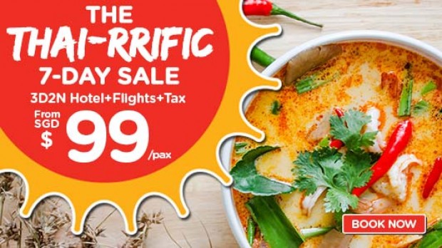The Thai-rrific 7-Day Sale is here! Book via AirAsiaGo from SGD99