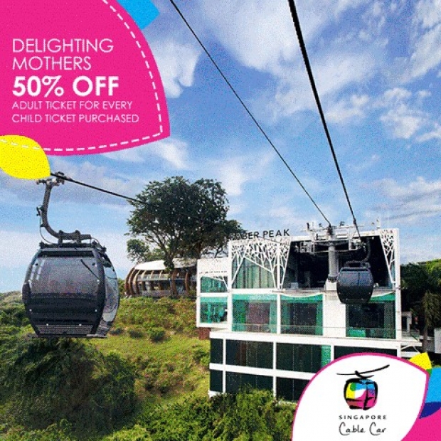 Mother's Day Special | 50% Off Mom's Ticket in Singapore Cable Car