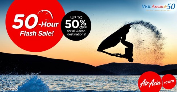 50-Hour Flash Sale: Up to 50% off to all Asean Destinations with AirAsia