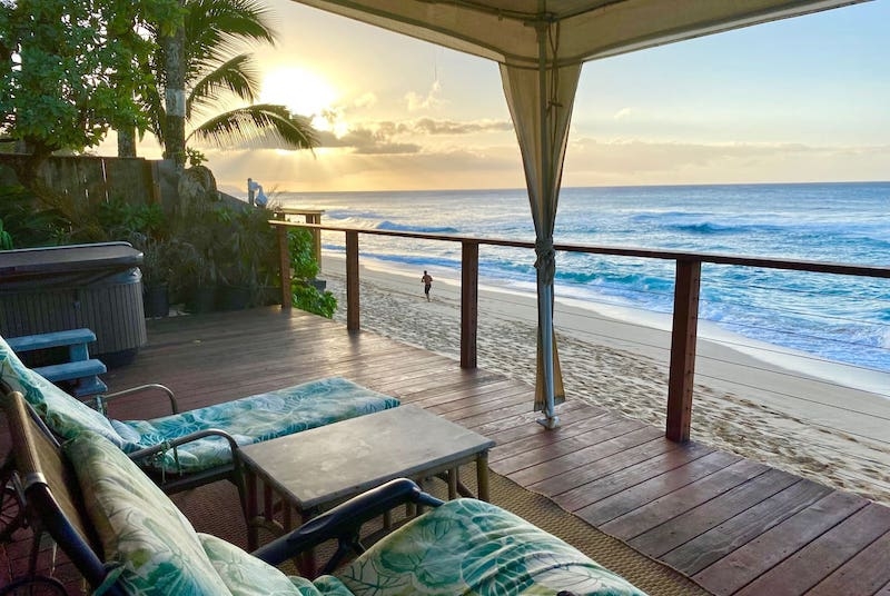 Private Beachfront Airbnb on the North Shore of Oahu, Hawaii