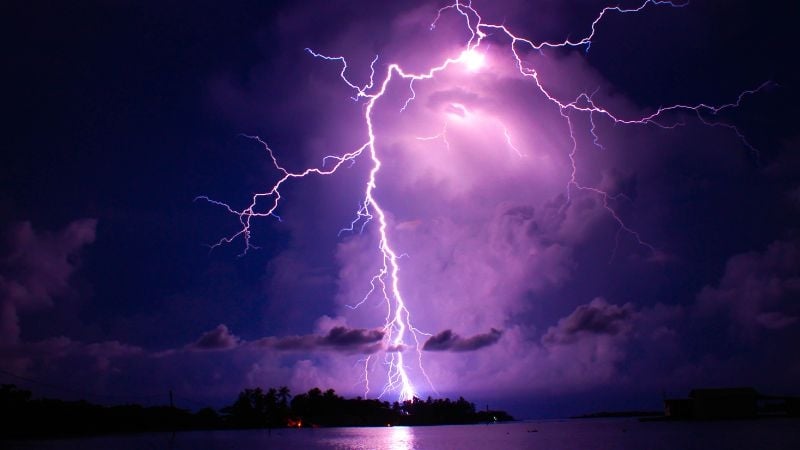 lightning storm in Venezuela