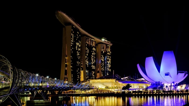 Singapore Marina Bay skyline