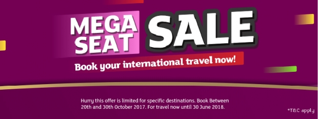 October MEGA SEAT SALE with Extremely Low Fares in Air Niugini