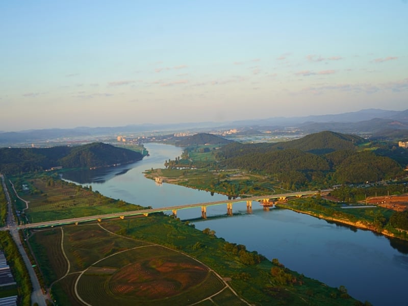 Hot air balloon ride, Buyeo