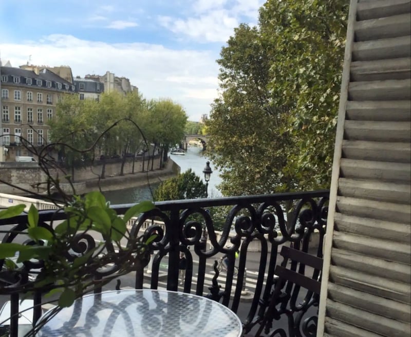 paris airbnb with a balcony