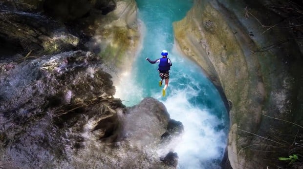 canyoneering in badian