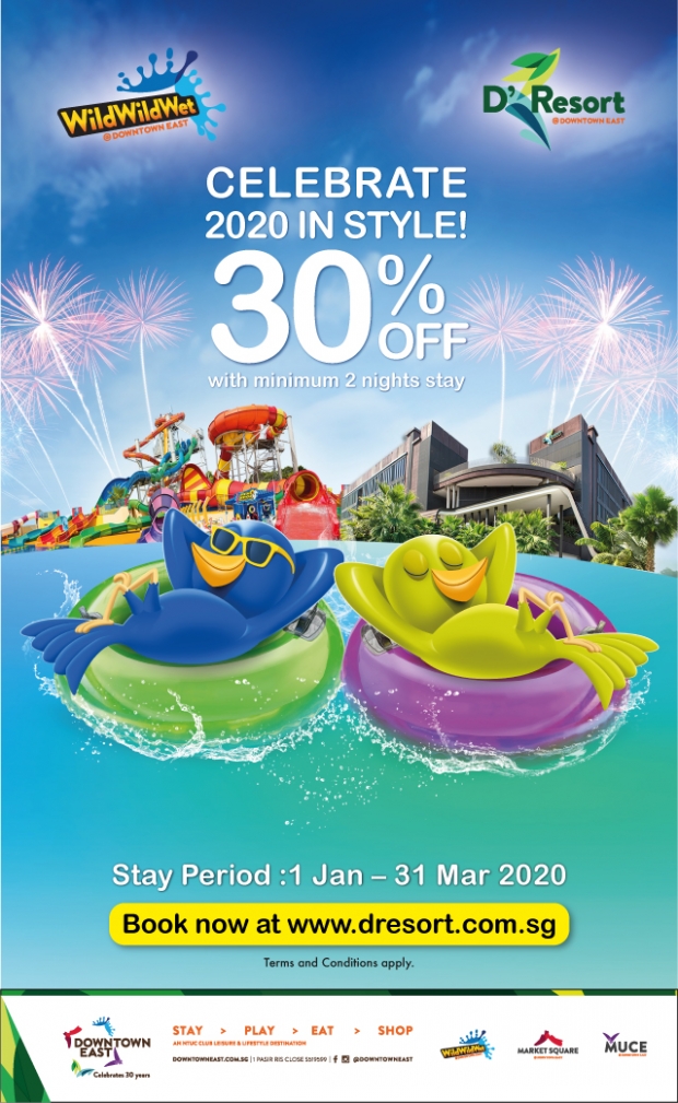 Celebrate 2020 in Style at D'Resort @Downtown East