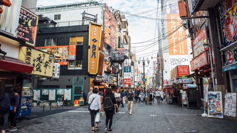 Lịch trình du lịch Nhật Bản Ăn uống tại Dotonbori