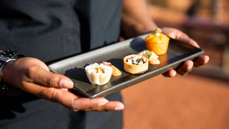 food at the sounds of silence experience in Uluru