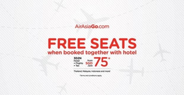 FREE Seats when Booked with Hotel via AirAsiaGo