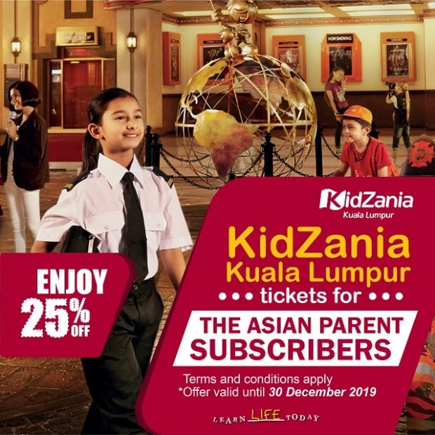 25% off on KidZania Kuala Lumpur Tickets Exclusive for The Asian Parent Subscriber