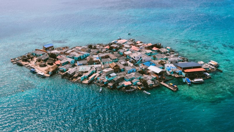 Santa Cruz del Islote Most Crowded Island in the World