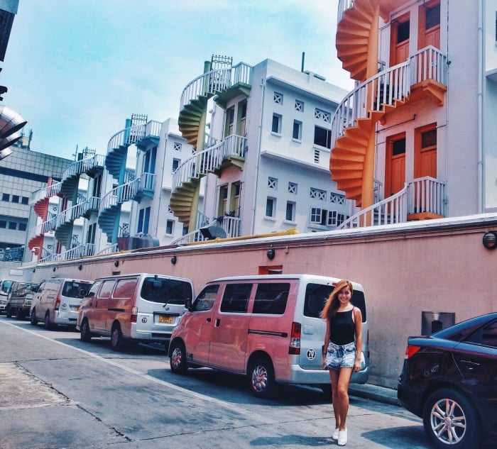 Colourful Spiral Staircases at Bugis