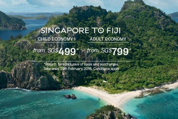 Fly to Nadi with Fiji Airways from SGD799