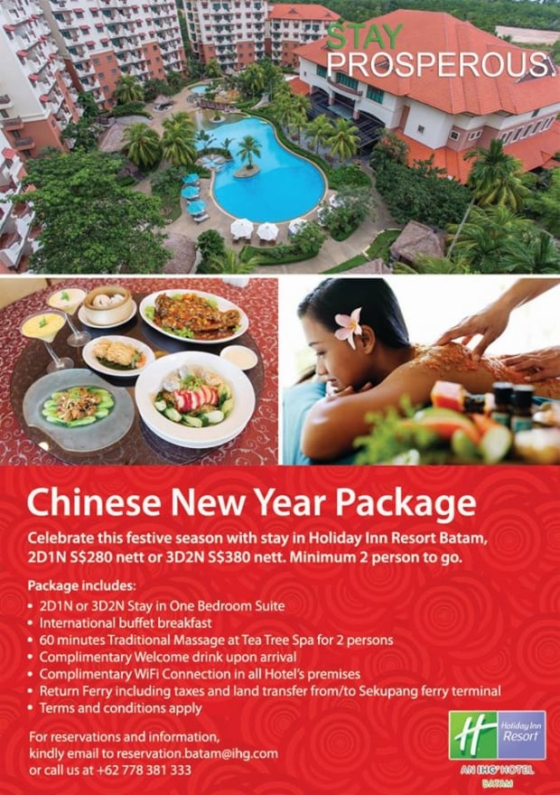 Stay Prosperous this Year with Deals from Holiday Inn Resort Batam