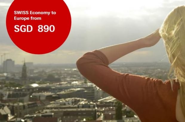 Swiss Economy Sale to Europe from SGD890