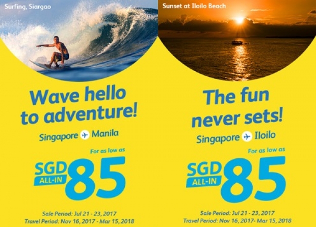 Fly to Philippines with Cebu Pacific and Visa from SGD85 2