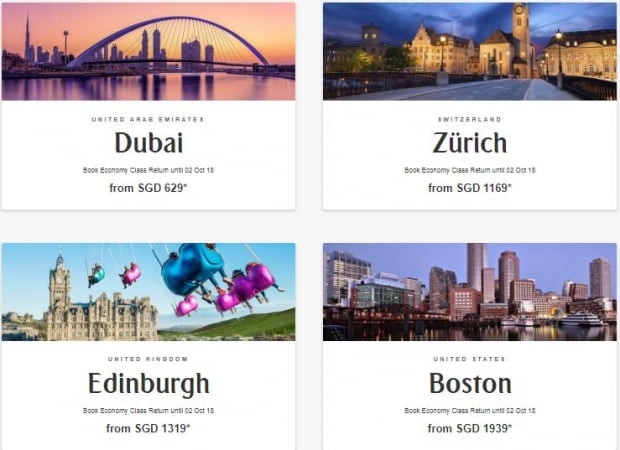 Discover the World with Flights on Emirates from SGD629